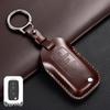 Leather Key Case for Volkswagen Models: T-Cross, Lavida, Lamando, Bora, Tiguan, Sagitar, Polo, Magotan, Passat, Tharu