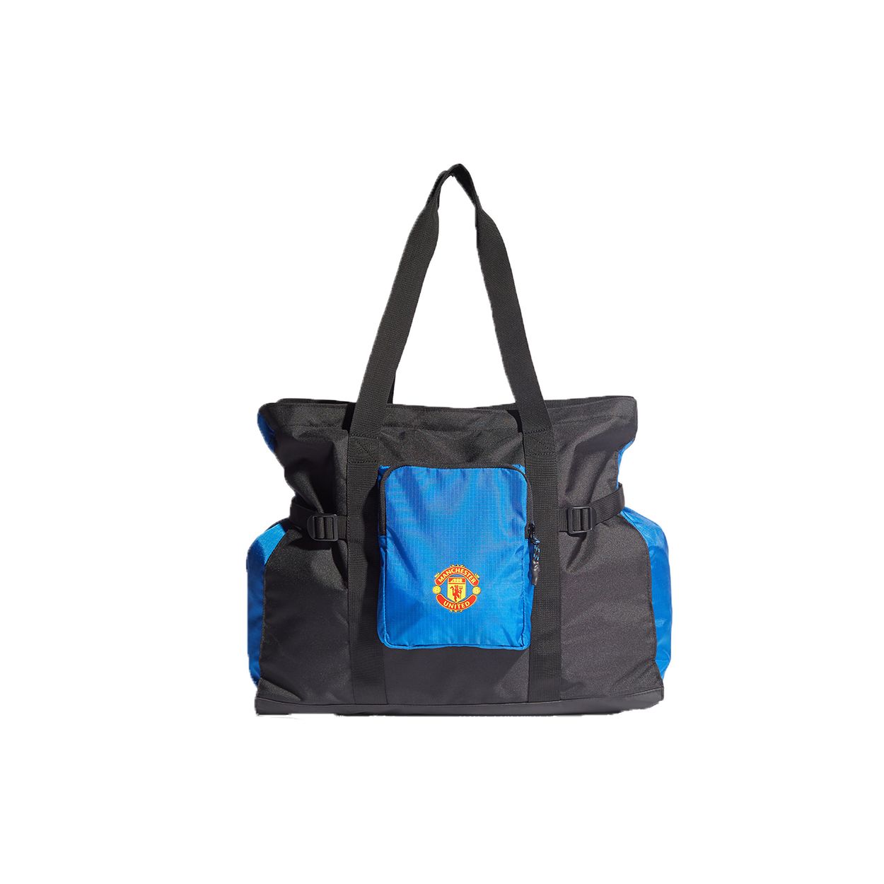 Adidas MUFC Tote Sports Zipper Closure Polyester Shoulder Bag Regular Unisex Couple Unisex bags Black GU0063 MISC