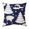 Merry Christmas Cushion Cover 45*45  Cartoons Pillowcase Cotton Linen Sofa Cushions Pillow Cases Pillow Covers