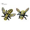 Unique Shelf Display Item 3D Printed Articulated Bee Figure Toy, Keychain Ornament, Posable Mechanical Customizable Poseable Insect Figurine