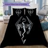 The Elder Scrolls Pattern Bedding,Quilt Set Quilt Cover Pillowcase Home Birthday Gift (1*duvet Cover+2*pillowcase,without core)XSJT0917073