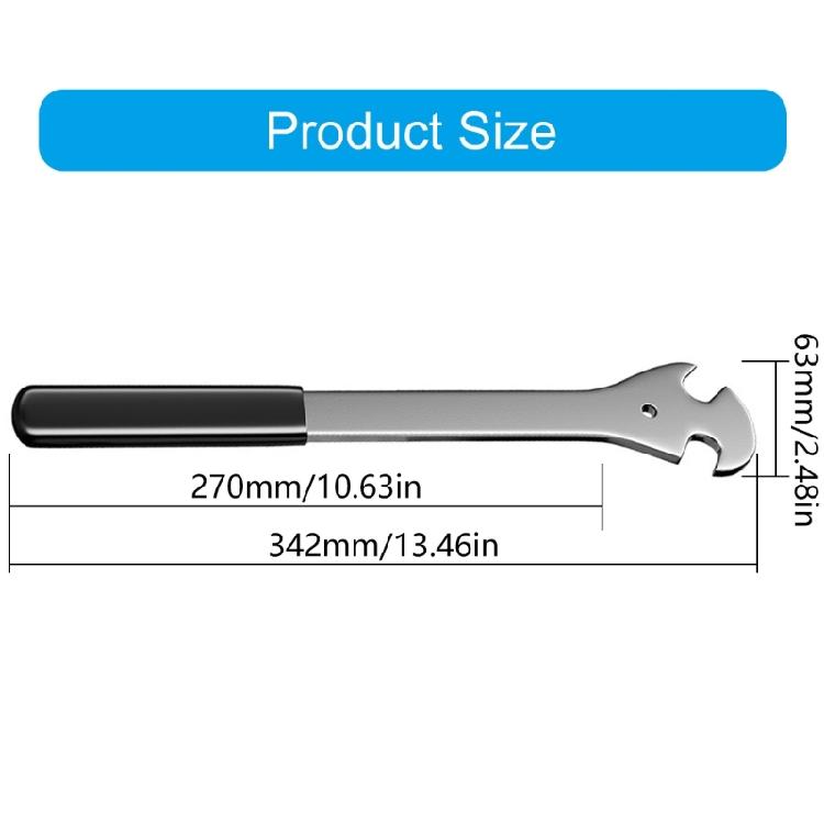 Road Bike Pedal Wrench Bicycles Pedal Removal Tool with Handle Lengthened Pedal Spanner Repair tool Easy to Use