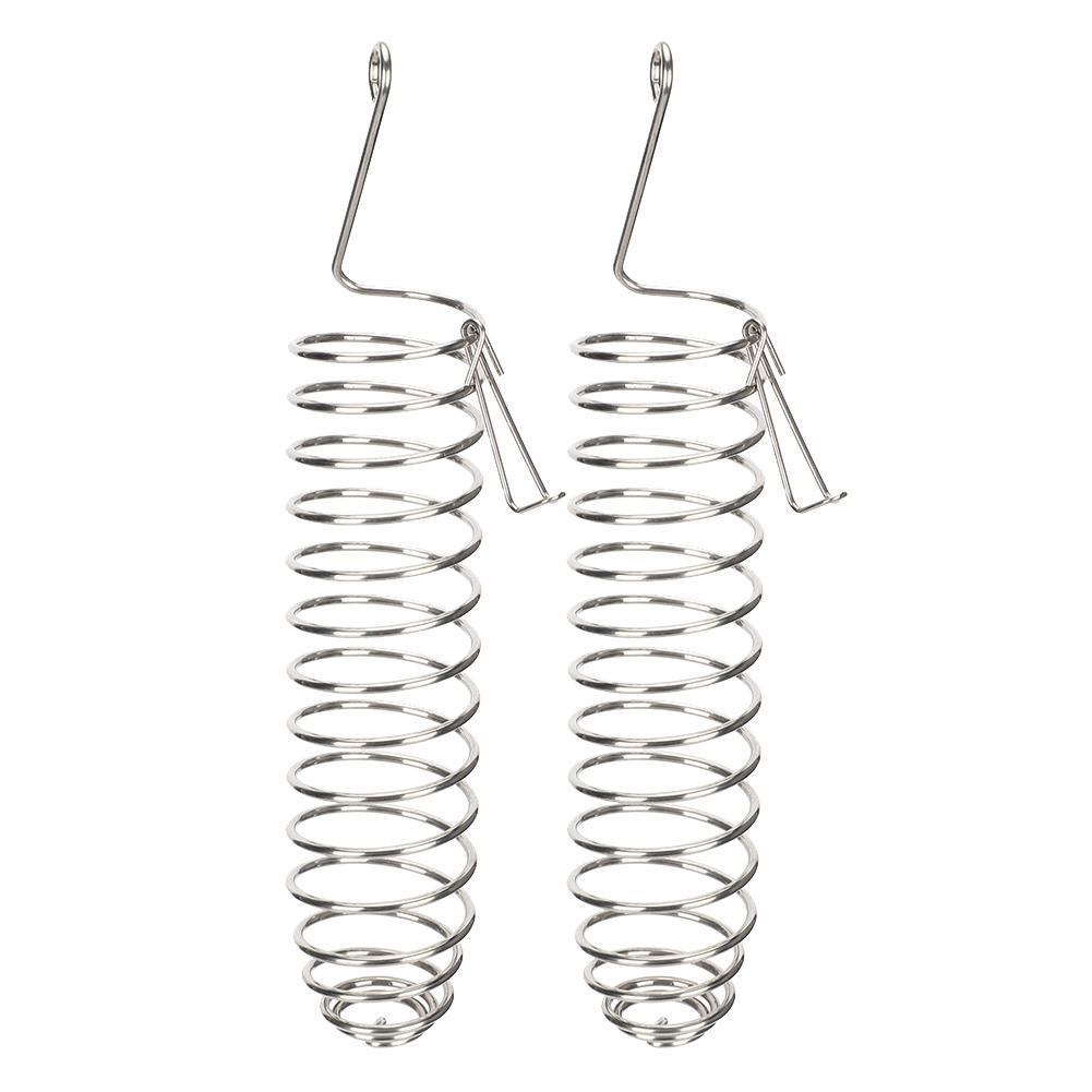 2Pcs Stainless Steel Bird Parrot Safety Lock Buckle Feeding Device Foraging Food Basket