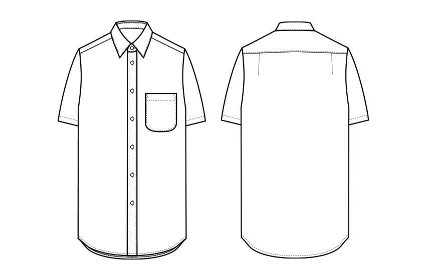 Seven Uniform GH7017-1 Navy Short Sleeve Shirt, Broadcloth, Unisex, Size LL