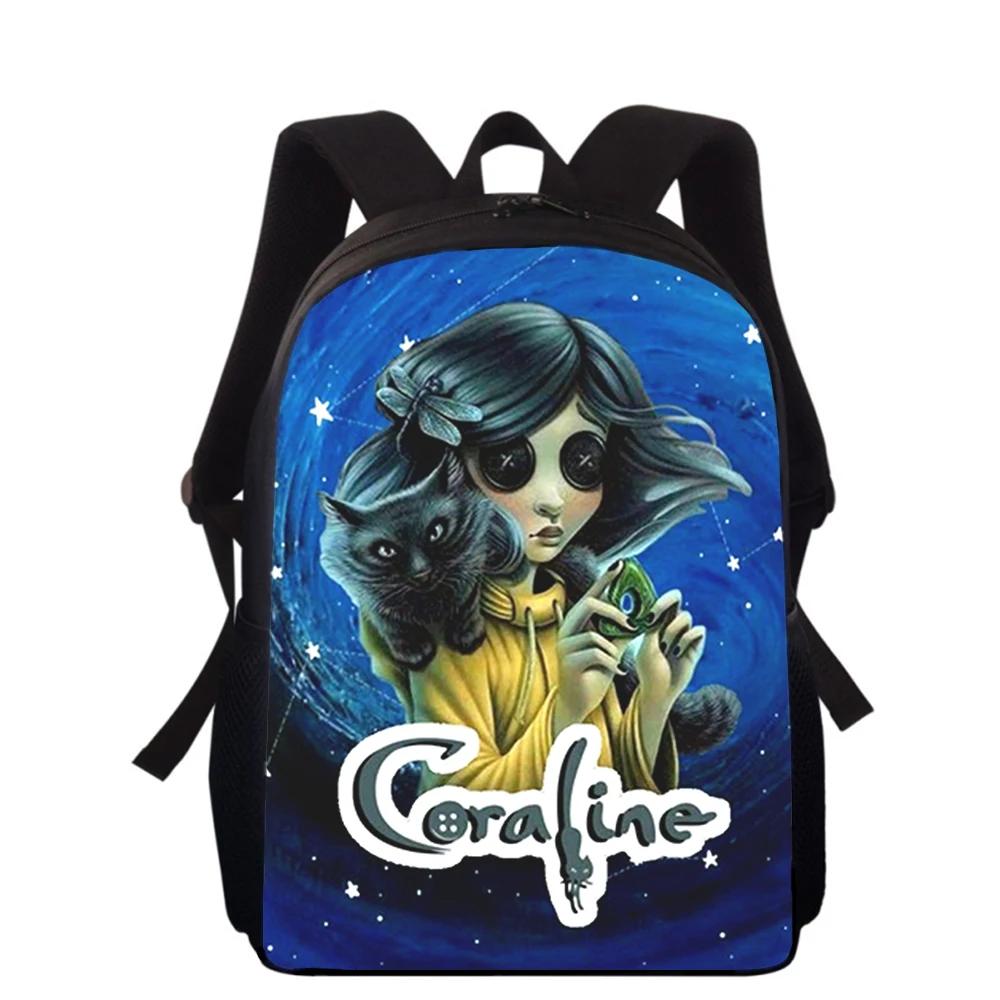 Coraline The Secret Door 3D Print Kids Backpack Primary School Bags for Boys Girls Back Pack Students School Book Bags