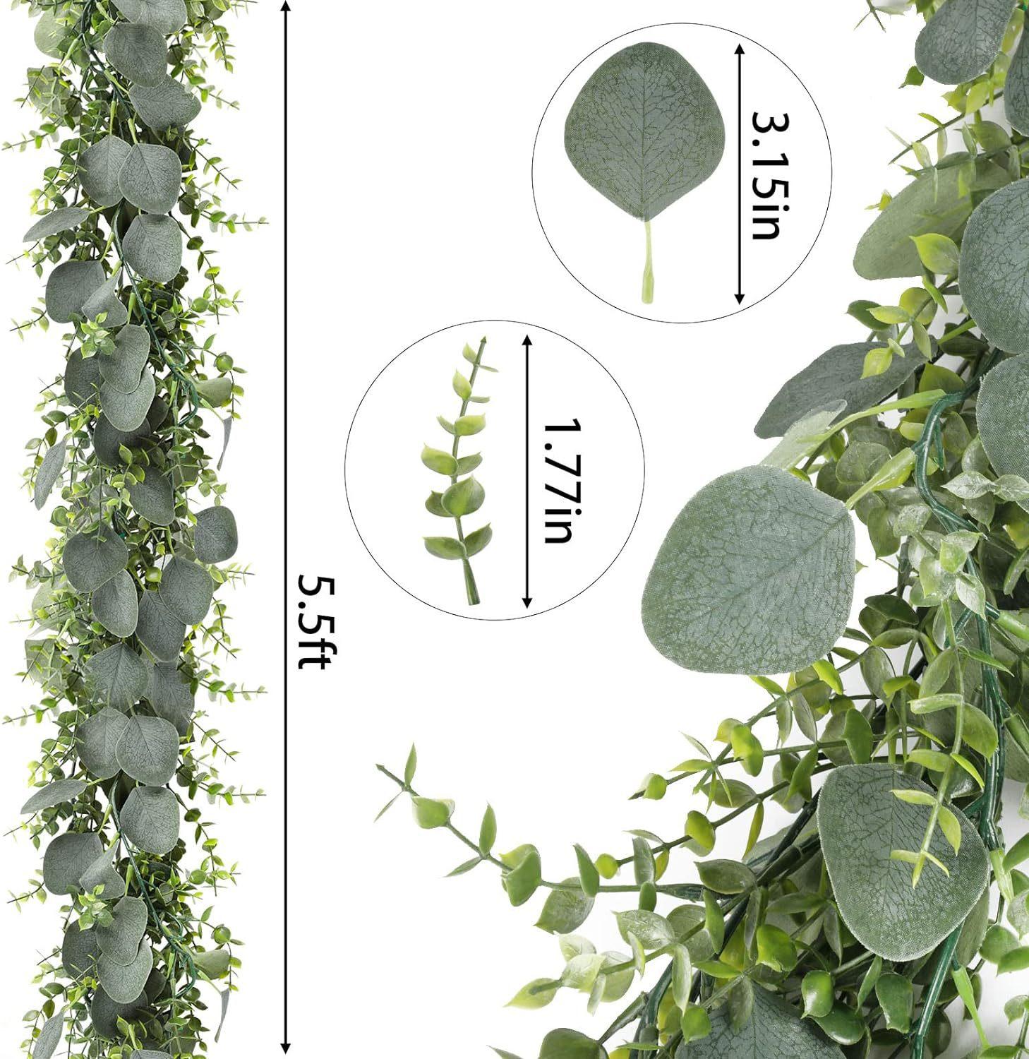 

Outdoor Artificial Eucalyptus Leaf Vine Home Party Decoration Money Leaf Eucalyptus Vine Wedding Simulation Green Plants