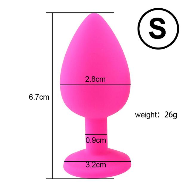 3 Sizes Anal Plug Sex Toys  Female Vibrator Adult Silicone Sex Prostate Back Yard Toy Anal Butt Plug Women Man Couple Gay Unisex