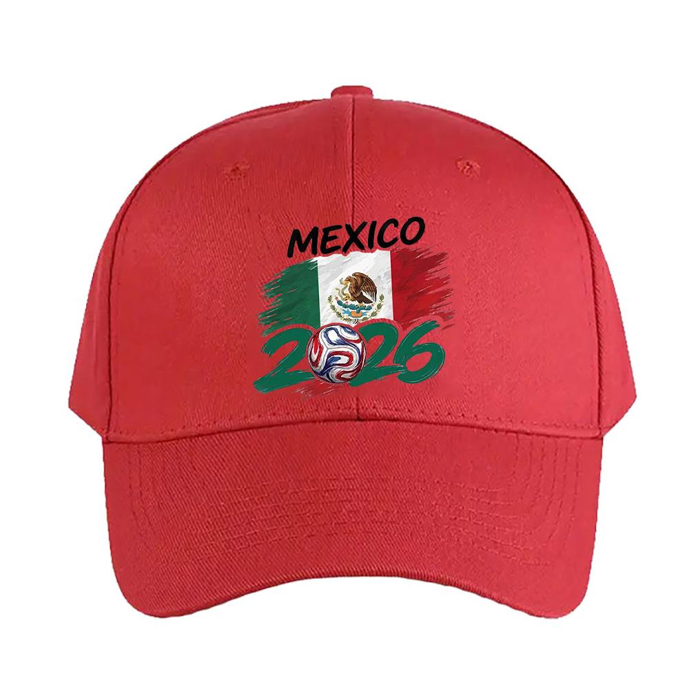 Mexico Flag Football FanSoccer Cap Summer Woman Man Adult Hat Casual Adjustable Funny Dad Printed Baseball Caps