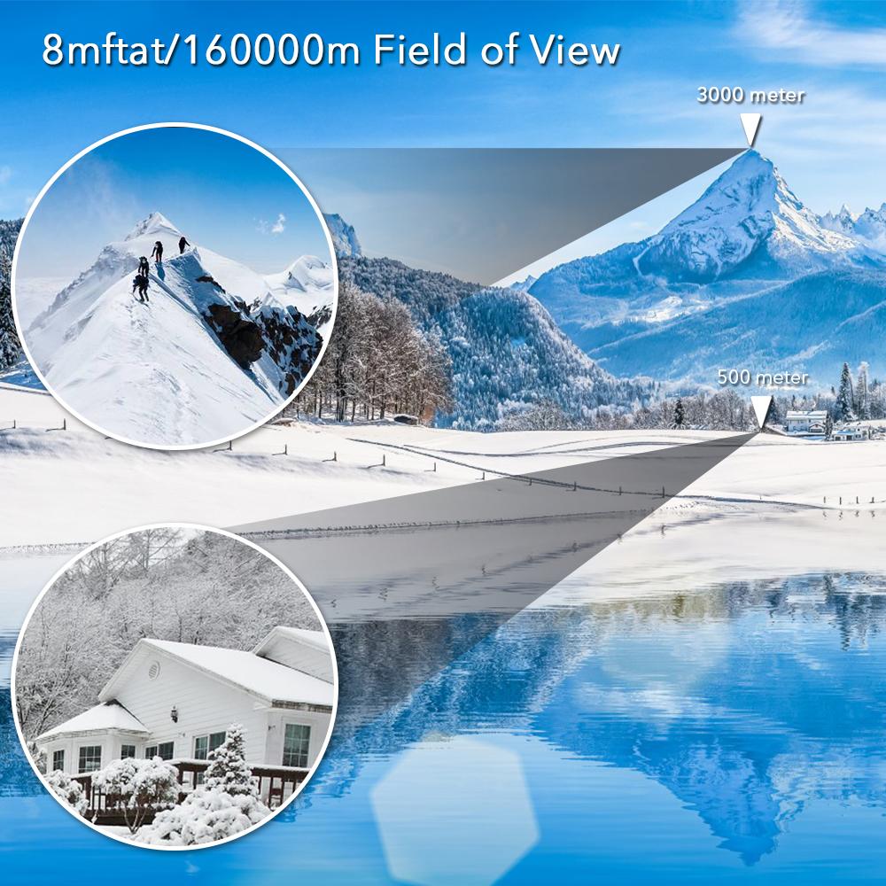 Binoclu portabil, puternic, HD 60x60, telescop profesional, binoclu optic Bak4 la distanță lungă, pentru vânătoare, călătorii în aer liber