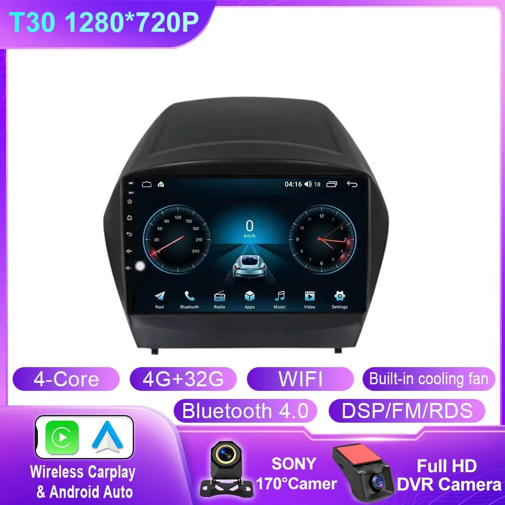 Car Android 14 Carplay For Hyundai Tucson 2 LM IX35 2009 2010 2011 2012 2013 2014 2015 Auto Radio Multimedia Player Stereo WIFI