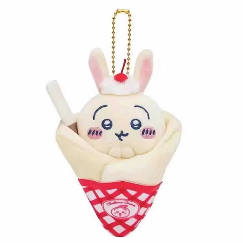 

Soft Short Plush Bear Keyring With Cartoon Character Design For Kids And Fans Crepe Usagi