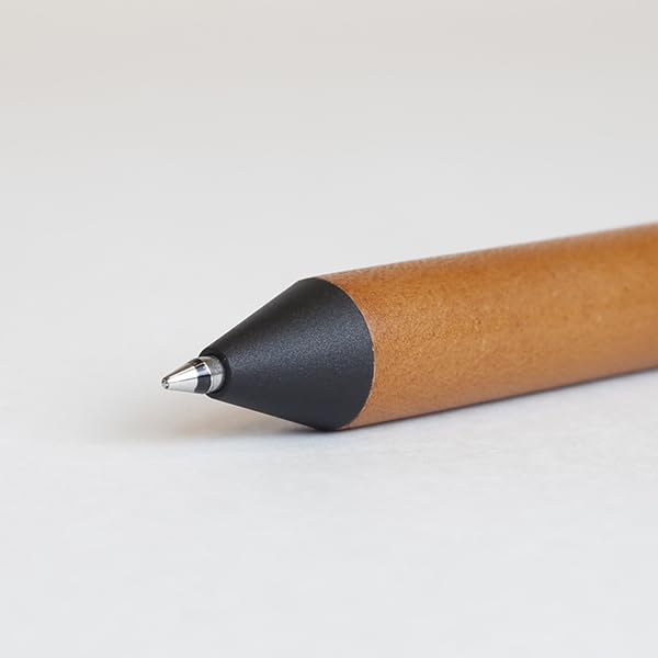 Romeo Romeo Multifunctional Pen 4in1 Leather Grip Brown