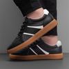 Neue Schuhe für Herren Echte Leder Freizeitschuhe Atmungsaktiv Mode Flach Skateboard-Schuhe Street Cool Sneaker