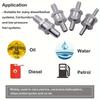8/10mm Hose Car High Temperature Resistant Check Valve Gasoline Diesel Fuel Check Valve Aluminum Alloy One-way Check Valve