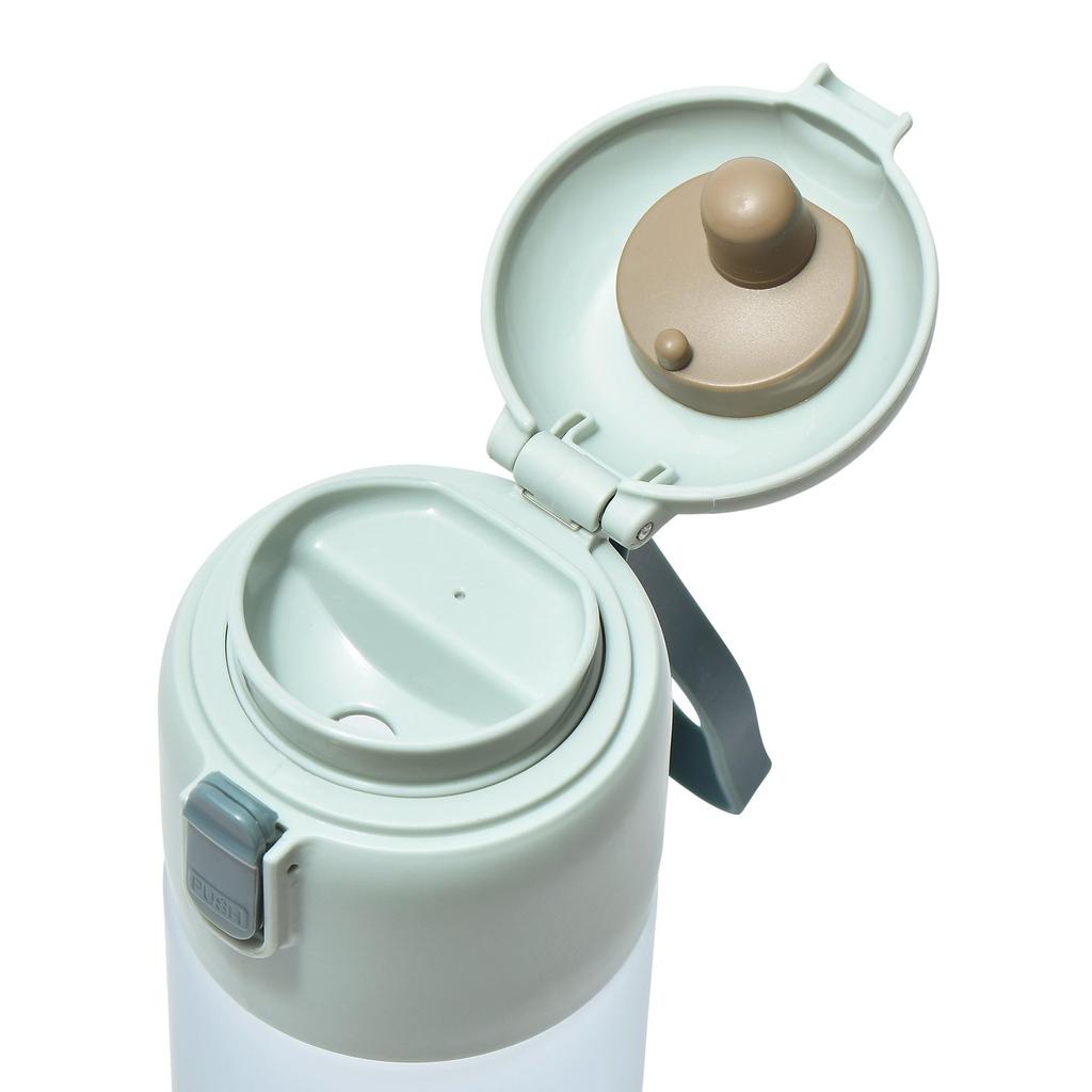 Franc Franc One-Touch Clear Bottle, Green, Water Bottle, My Bottle, Drink Bottle, Water Bottle with Strap