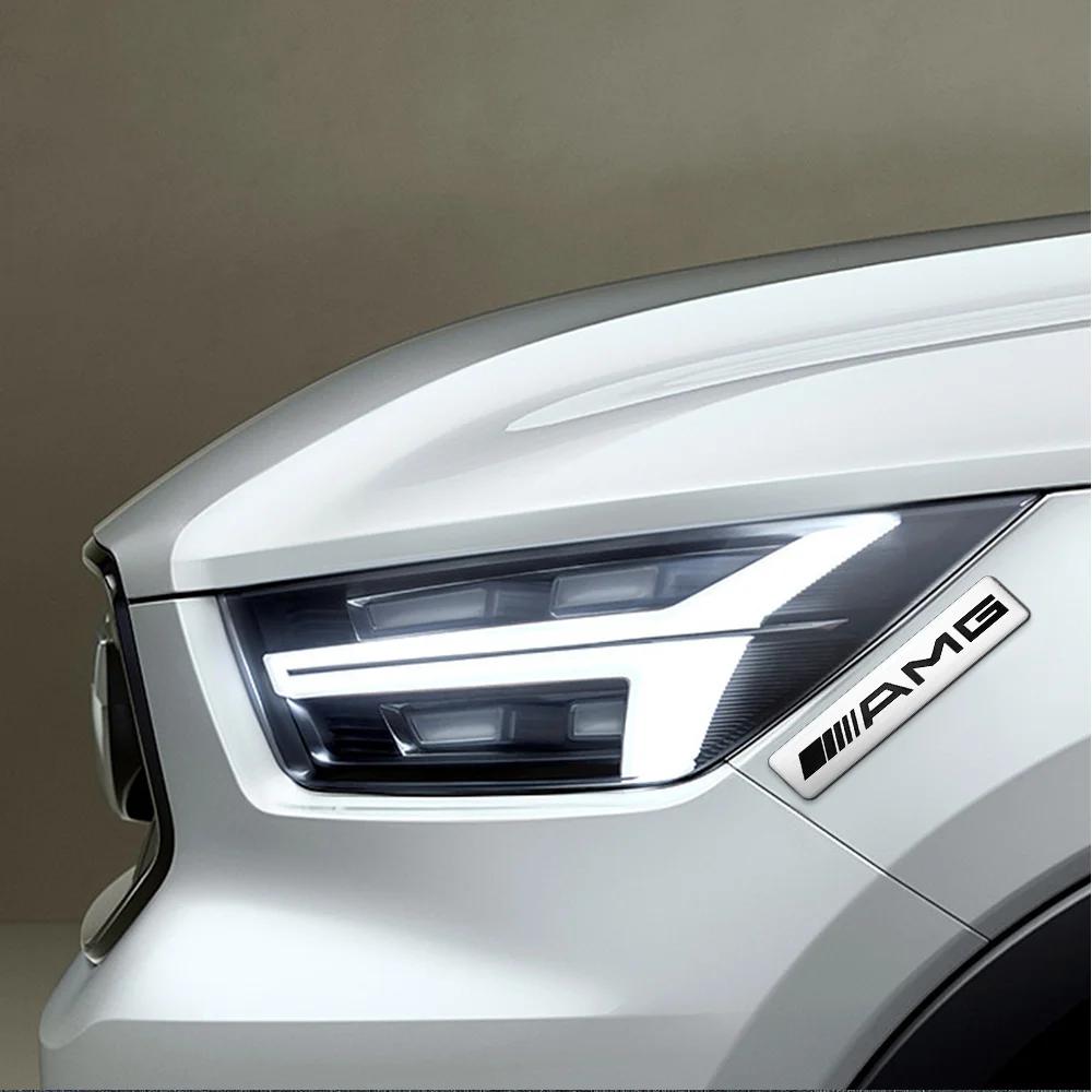 1PCS 3D Aluminum Car Body Trunk Stickers Auto Modification Accessories AMG For Mercedes BenzW108 W124 GLC CLA CLS A B C E Class NKT0