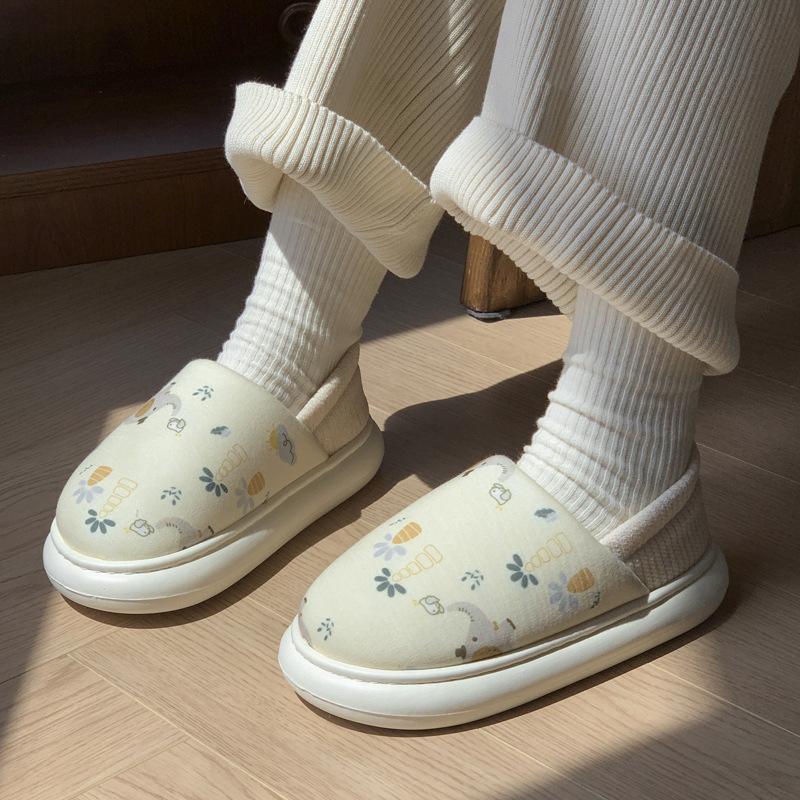 Shoes autumn and winter postpartum soft-soled cotton shoes 9October bag heel non-slip pregnant women cotton mop thick sole breathable and warm