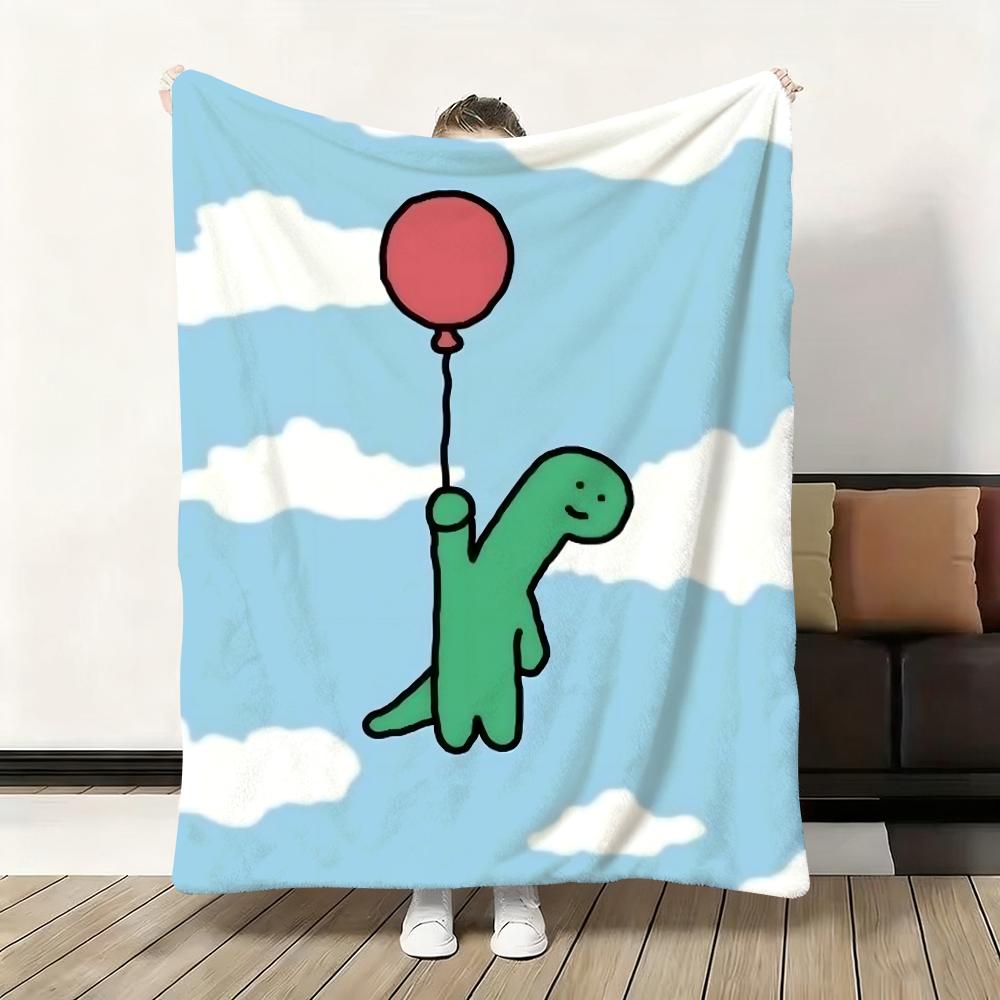 Cartoon Art J-Joguman Throw Flannel Fluffy Soft Blanket Warm Skin-Friendly Throw for Sofa Bed Office Nap Winter