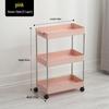 Bathroom & Kitchen Multi-layer Floor-standing Storage Trolley Shelf