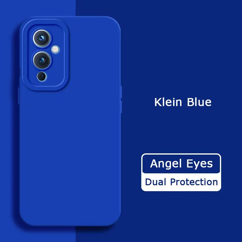 Angel Eyes Square Liquid Silicone Phone Case for OnePlus 9 Pro 9R R RT Soft Camera Protective Shockproof Cover OnePlus9 9Pro 9RT