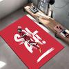 Red Player Graphic Carpet Suitable As a Non-slip Mat for the Living Room or Bedroom Sofa