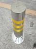 Stainless Steel Reflective Bollard: Thickened Anti-Collision Road Post, 304 Steel Parking Space Isolation Post.