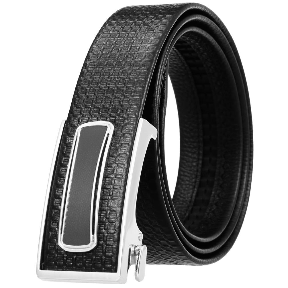 Ceinture tendance en cuir de vachette pleine fleur, boucle intérieure ceinture homme Ly36-23018-5