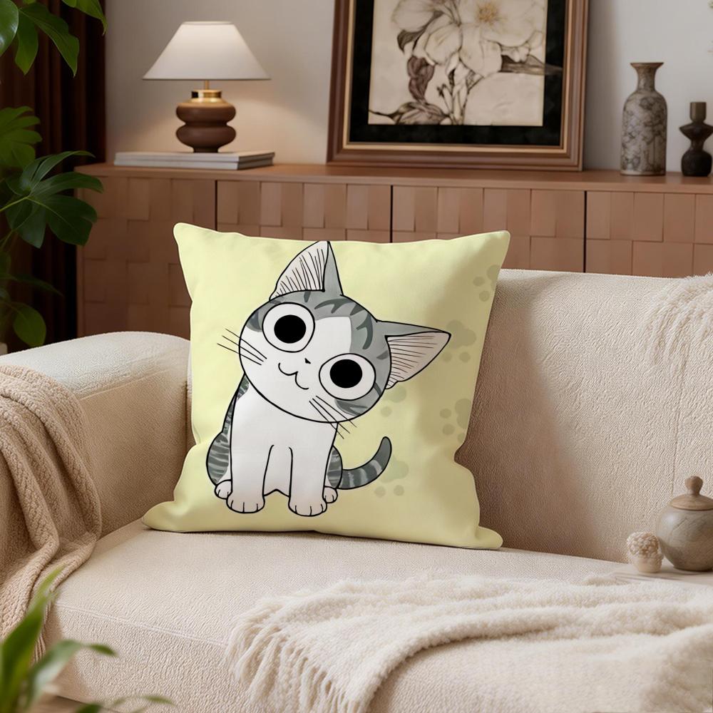 Cute Chis Sweet Home Cushion Cover Cushion Cover Set 4Pcs 50x50 45x45 40x40 Pillowcase Decorative Sofa Home Decor