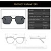 Men's Metal Sunglasses Square Half Frame Rice Nails Casual Trend Personality Retro Fashion Outdoor Sports Eyeglasses