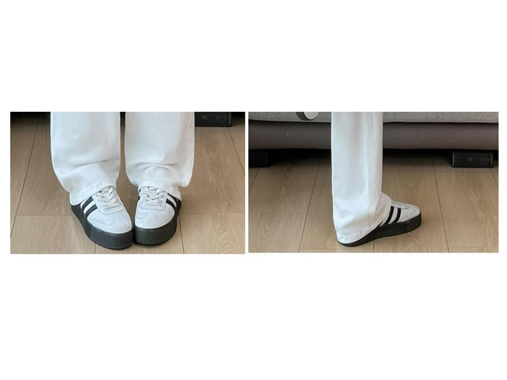 Damskie dżinsy wyszczuplające z wysokim stanem, białe, z prostą nogawką - Jesień 2025