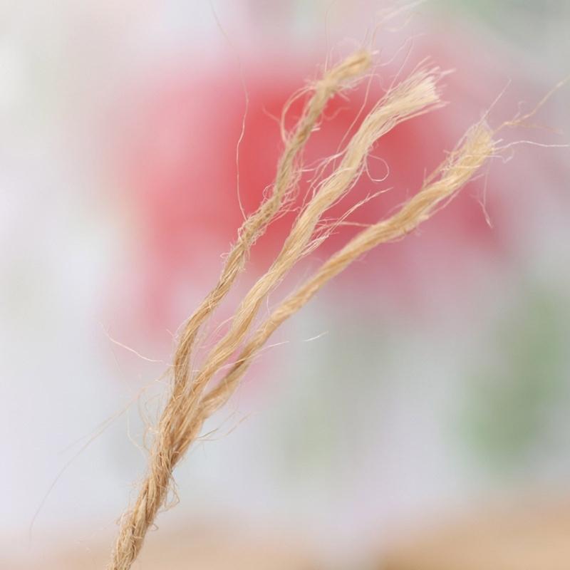 Natural Fiber Rope Soft Wrapping Cord Twine Rope For Creative Sewing Project Gardening Home Decoration And Packaging