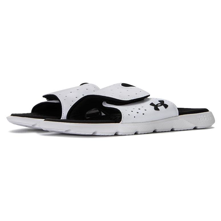 Under Armour Ignite Pro Slide White Black Women Sneakers 3026027-101