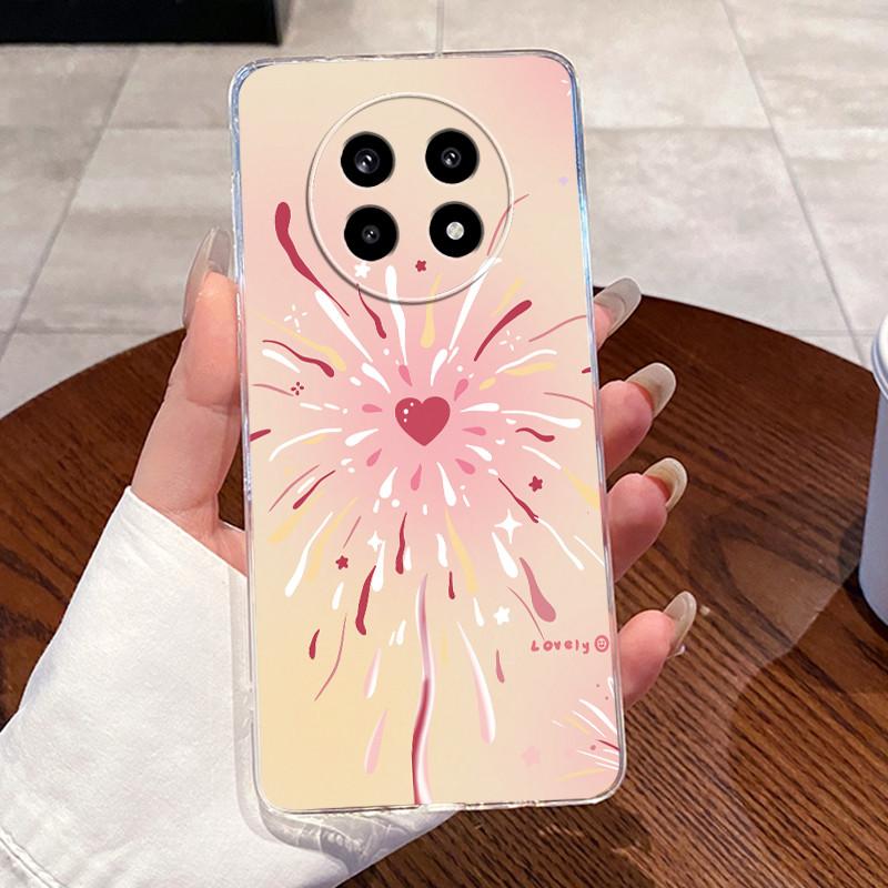 Cute Cat Casing For Realme 13+ 5G Phone Case RMX5000 Slim Transparent Silicone Shell Back Cover For Realme13 Plus TPU Funda Capa
