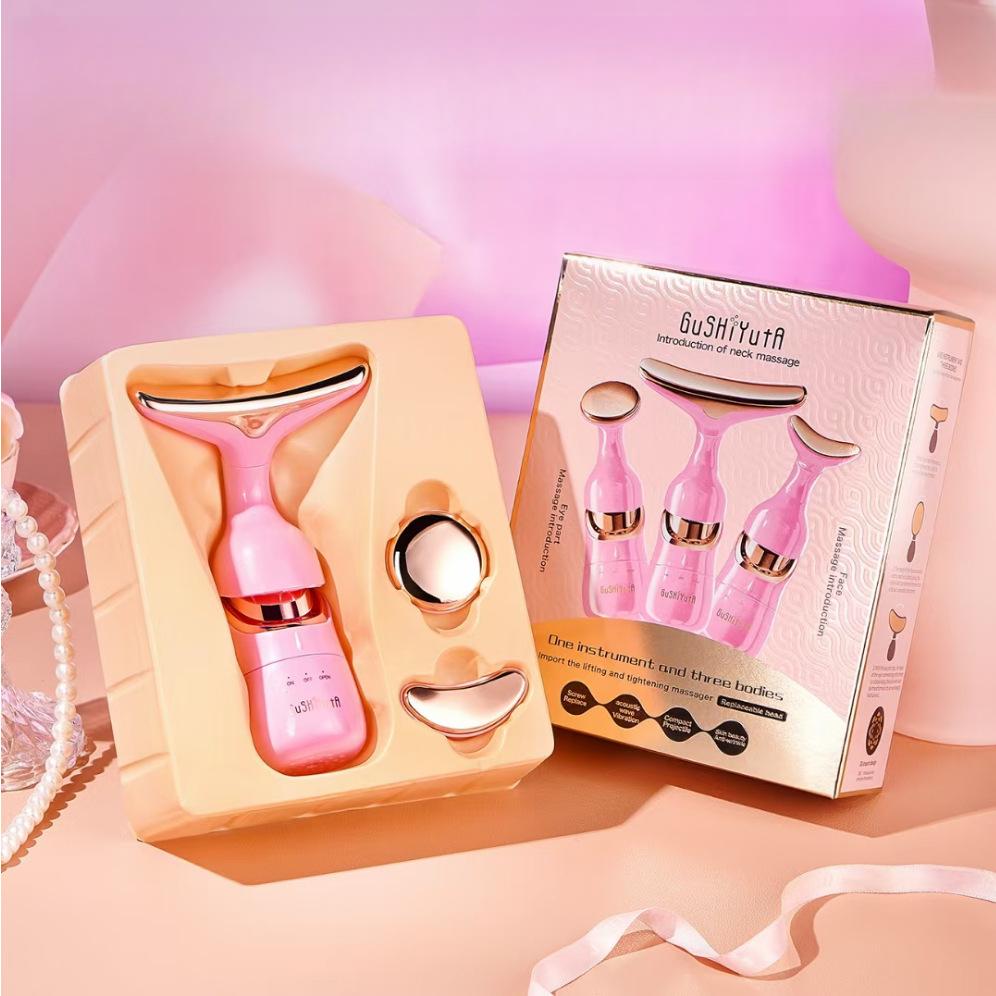 

Один инструмент, трехкомпонентный интродуктор, лифтинг и подтяжка, звуковая вибрация, бытовой косметический прибор English розовый