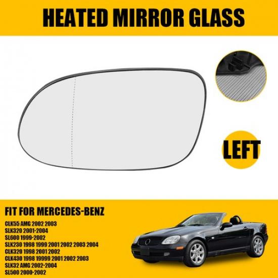 Left Right Mirror Glass Power Heated For Mercedes-Benz SLK230 CLK55 SLK320 SL600