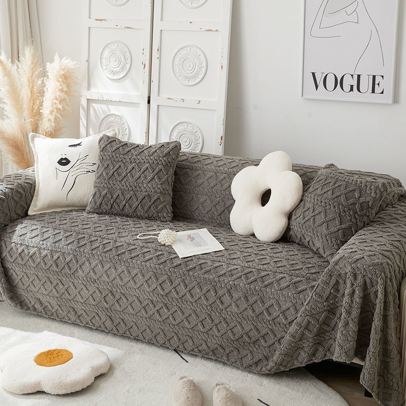 

Чехол на диван полный чехол зимнее плюшевое диванное полотенце ветрозащитный всеобъемлющий чехол на диван диванное одеяло диванная подушка утолщенный 180 * 130cm small single sofa