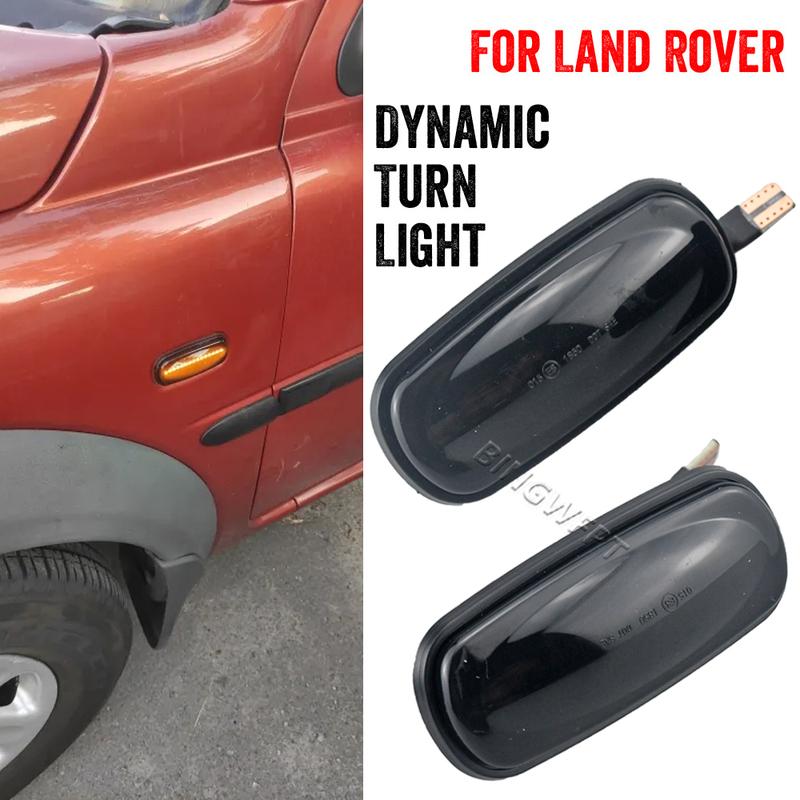 For Land Rover Discovery 2 1999-2004 Defender Freelander 1 2002-2005 Dynamic Sequential Indicator Blinker LED Side Marker Light