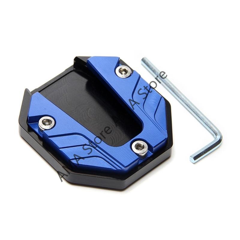 X7JF Aluminum Alloy Motorcycle Bike Kickstand Extender Foot Side Stand Extension Foot Pad Support Plate Motorbike Accessories