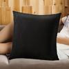 Plain Solid Color Throw Pillow Case Home Sofa Linen Cotton Square Cushion