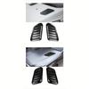 2pcs Car Hood Vent Decoration Universal Engine Hood Intake Grille - Suitable for Car Hood Ventilation, Carbon Fiber with Bright