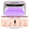 36Leds Diamond Inlaid Nails Dryer Professional UV LED Nail Art Lamp High Power Quick Drying LCD Touch Light Curing All Gel