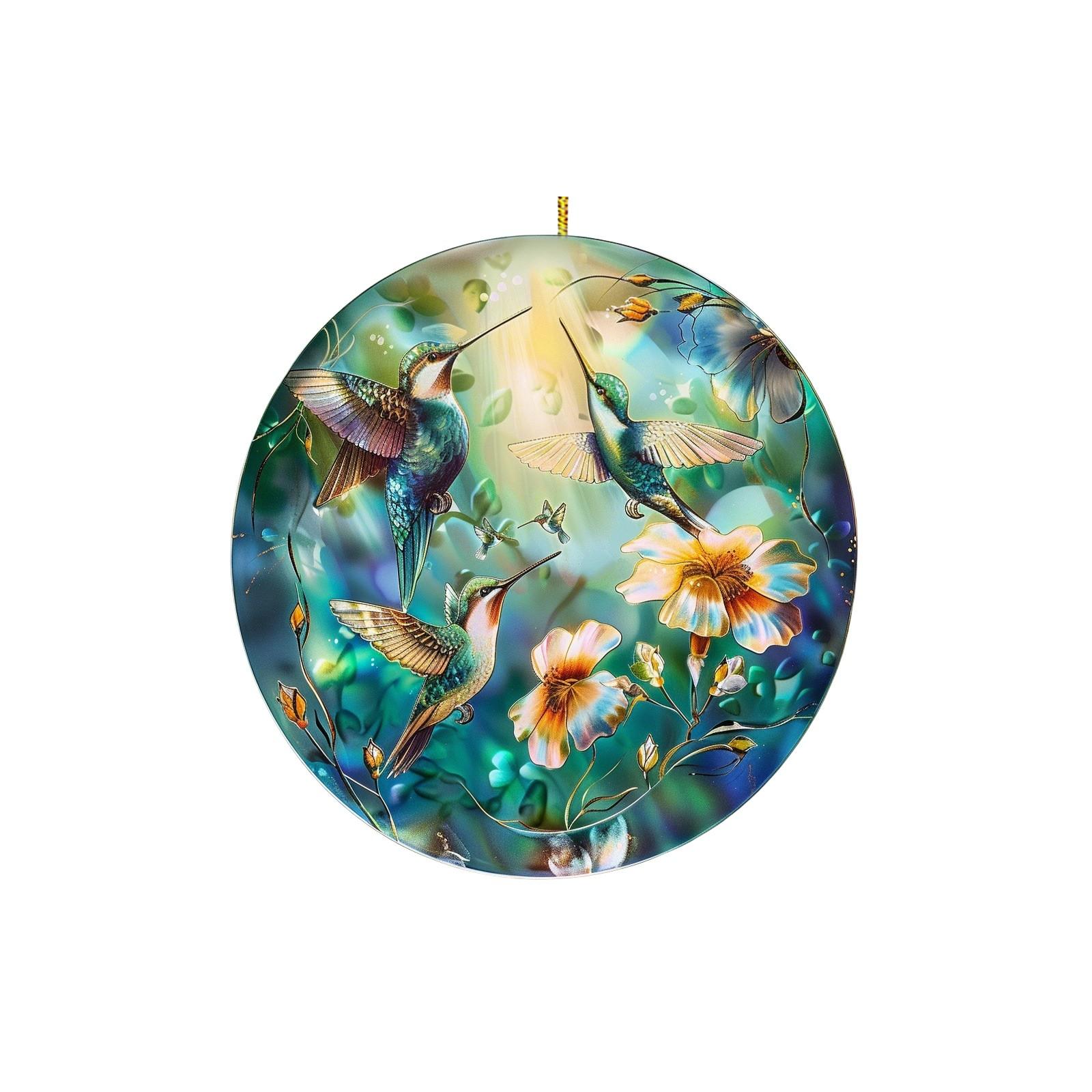 

Пляжный закат Suncatcher Орнамент Акриловое украшение для окна, креативное освещение Craft Подвесной домашний декор Подвесной One Size