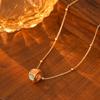 Dopamine Palette Cube Necklace Minimalist Design Luxury Pendant Personality Collarbone Chain