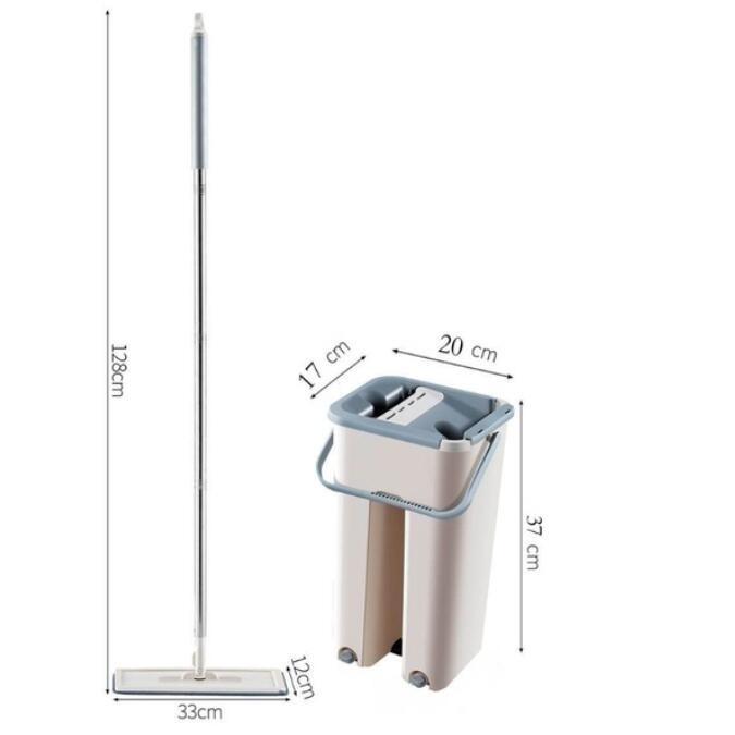 Mop automatyczny Spray Magic Spin Mop Unikaj mycia rąk Ultracienka ściereczka czyszcząca do kuchni domowej Drewniana