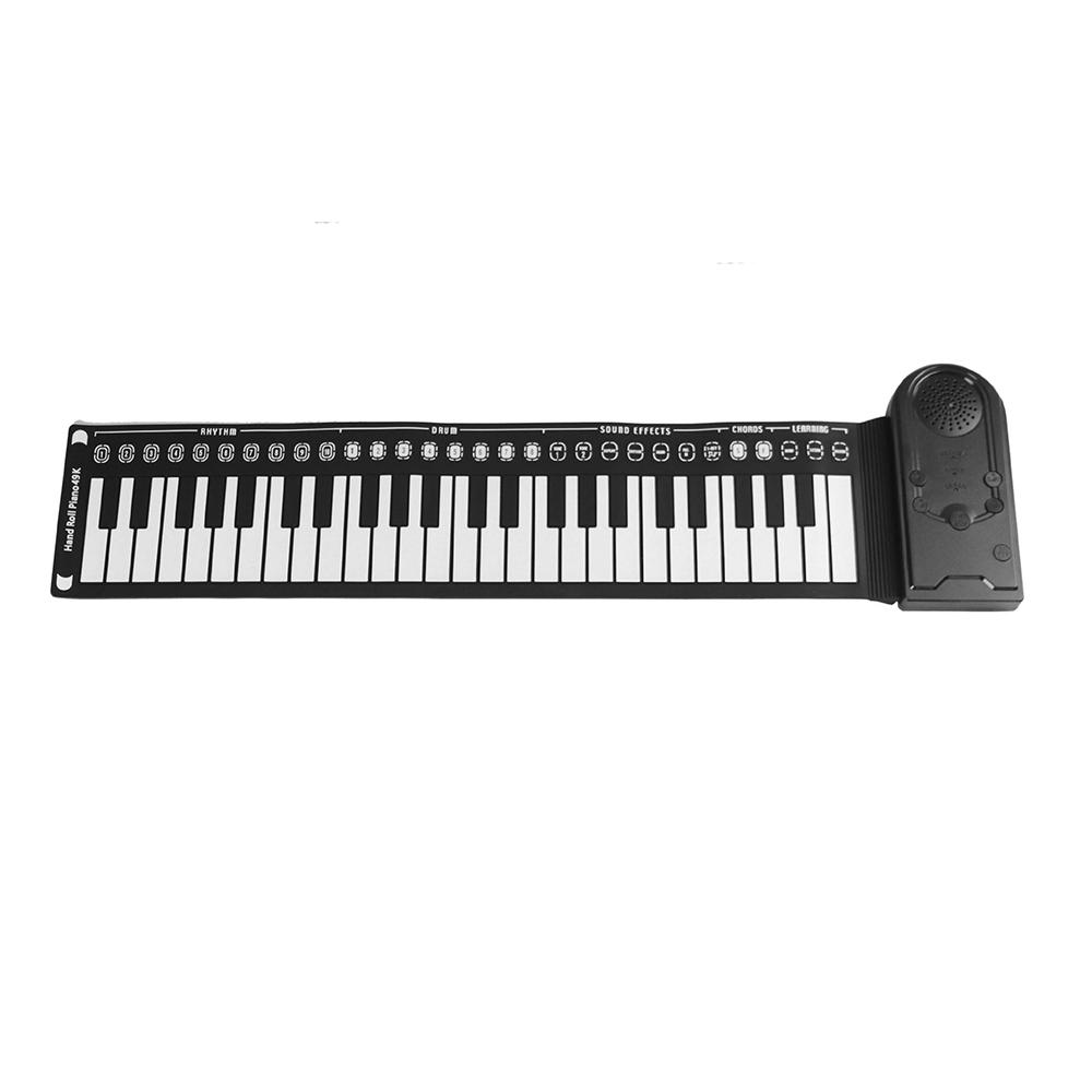 

49 Keys Piano Foldable Portable Hand Roll Piano with Built-in Loudspeaker for KidsCelsiusAdultsCelsiusBeginners