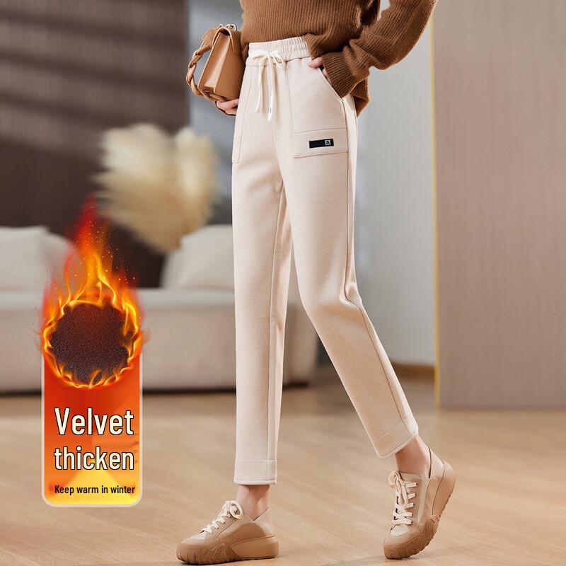 Pastte Women s Plush Lined Winter Casual Pants 4XL