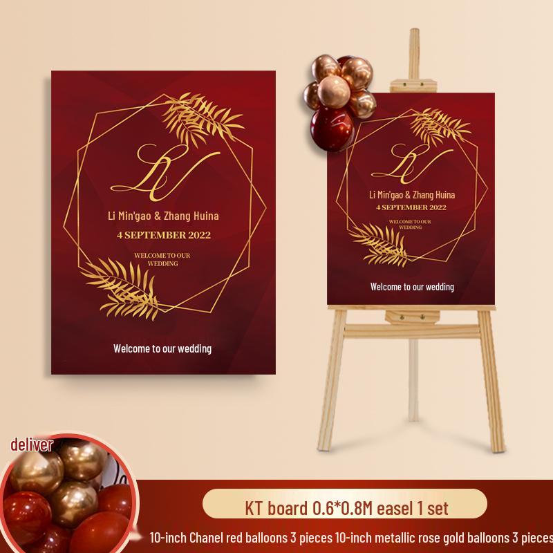 Wedding Ceremony Welcome Sign - Directional KT Board Decor