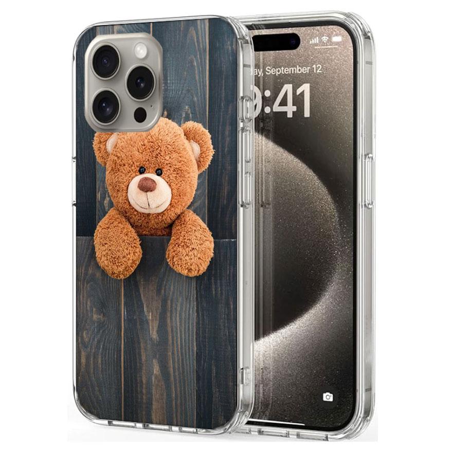Funny And Cute Bear Cases Phone Case For Iphone 17E 16E 17 Air 16 Pro Max 15 Pro 14 Plus 11 13 12 Mini Cover Cases Compatible Wi