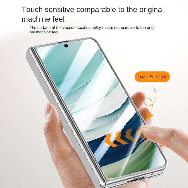 For Huawei Mate X3 X5 X6 360° Swivel Alloy Bracket Magnetic & Bracket & Ring 3-in-1 Tempered Glass Film Anti-Drop Phone Case