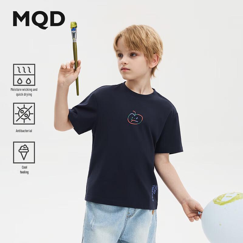 MQD Boys  Quick-Dry Cartoon Short Sleeve T-Shirt 130